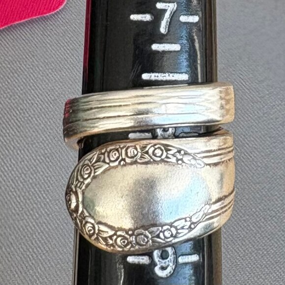 Silverware Silver Plated Ring Size 8 - Picture 8 of 8